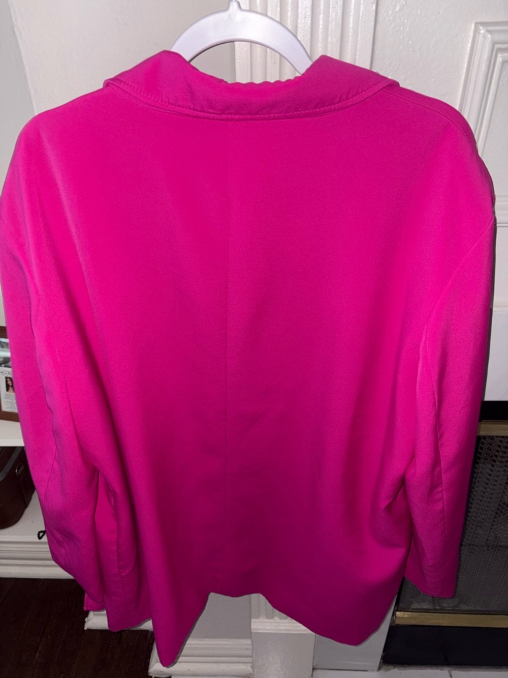 Tahari Bright Pink Open-Front Blazer - Picture 4 of 4